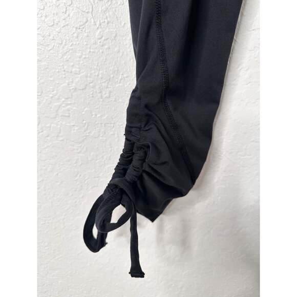 Free People Movement Swerve Leggings Black Hi Waist Ankle Bow Tie Small Petite - Picture 4 of 8